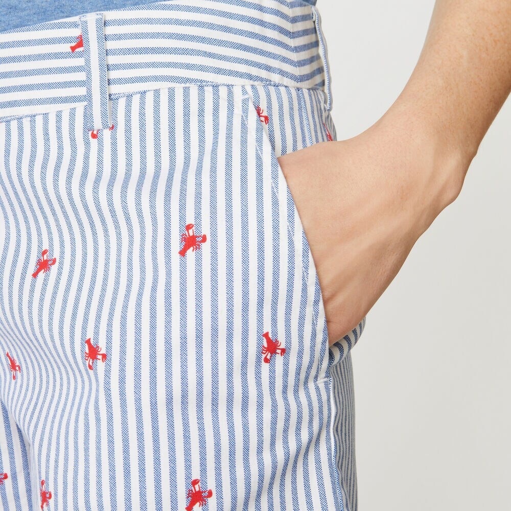 Nautica Blue and White Striped Women's Shorts